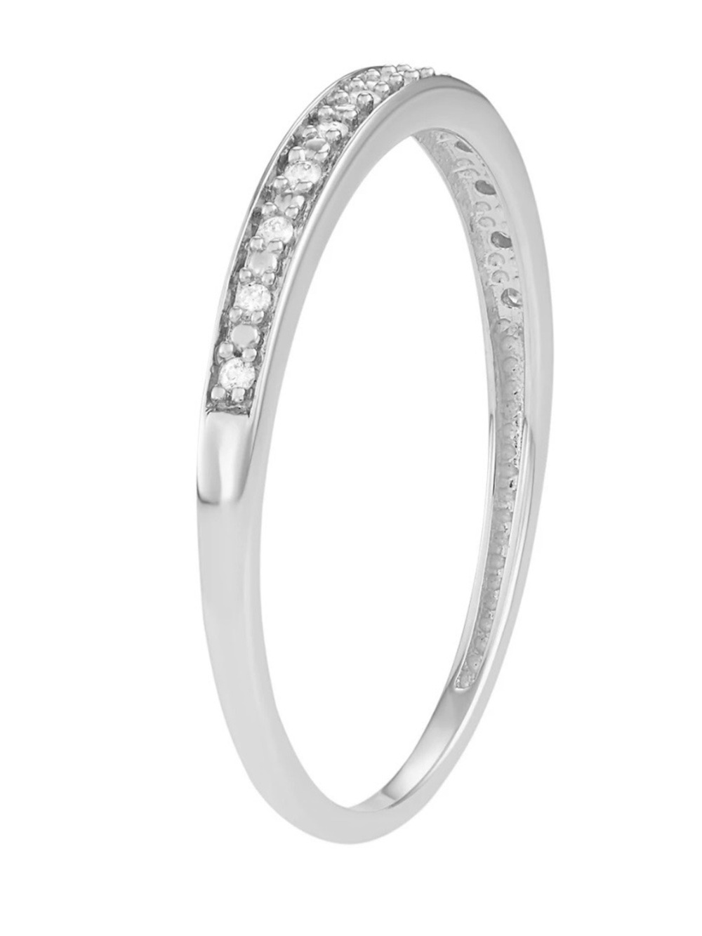 10k white gold diamond wedding band